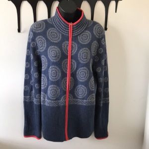 Krimson Klover Wool Print Cardigan